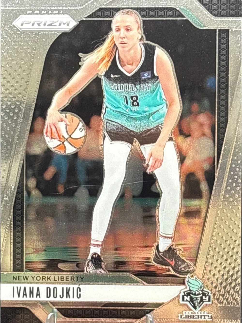 Panini Prizm Ivana Dojkic New York Liberty Basketball Trading Card